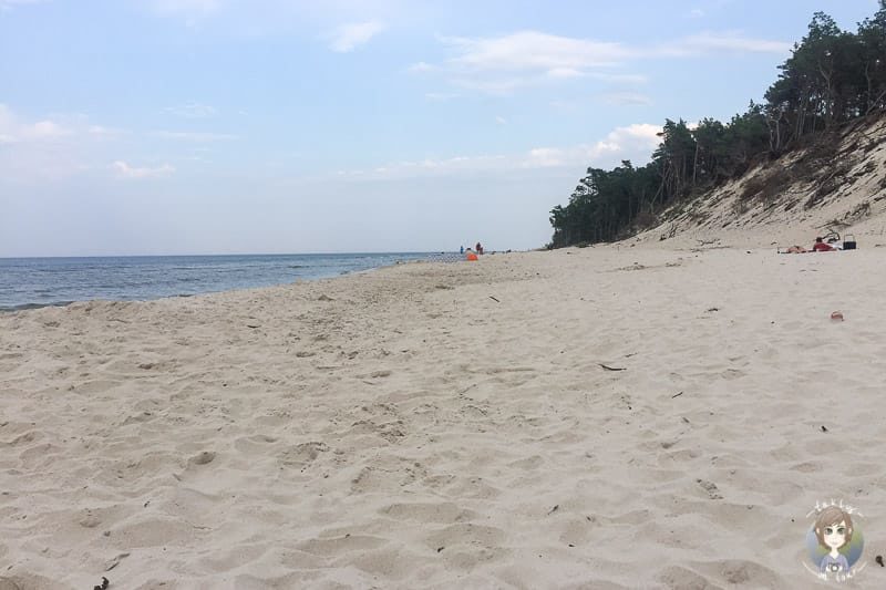 Der schöne Strand in Krokowa Polen