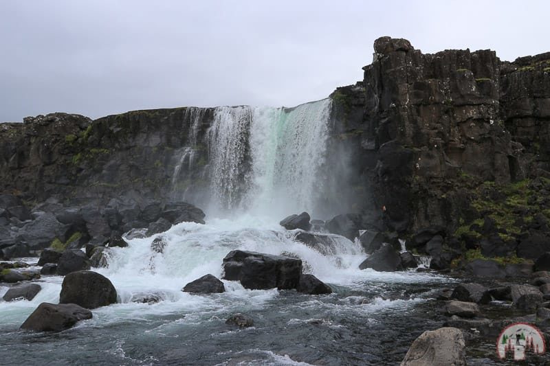 Öxarárfoss Þingvellir Nationalpark Island Island