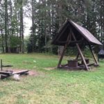 Ausstattung auf einem RMK Campingplatz im Baltikum