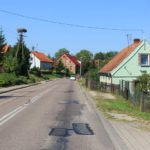 Schlechte Strassen auf dem Landweg ins Baltikum