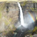 Wasserfall und Schlucht vom Háifoss am Golden Circle Island