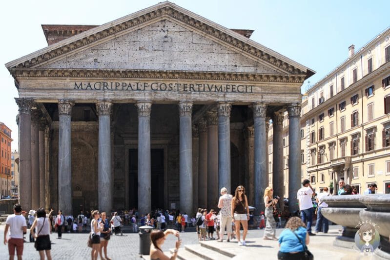 Eine der Top Rom Sehenswürdigkeiten das Pantheon