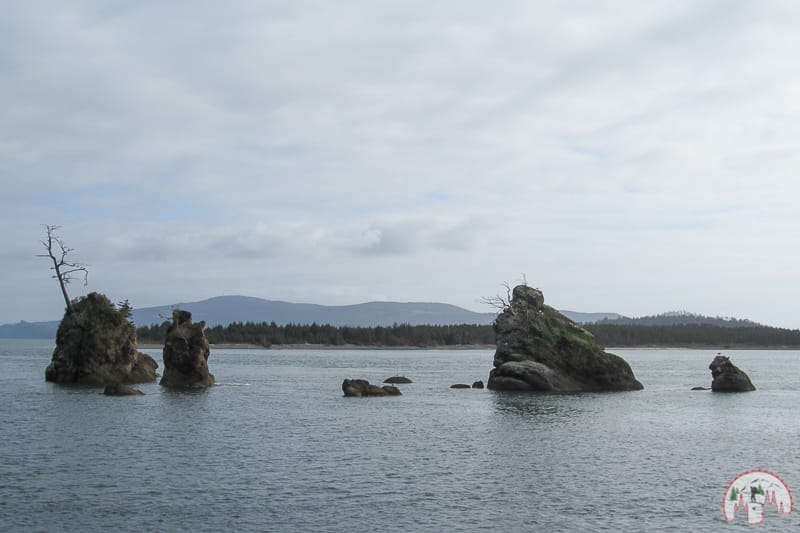 Seastack Rocks in der Tillamook Bay auf Oregon Roadtrip