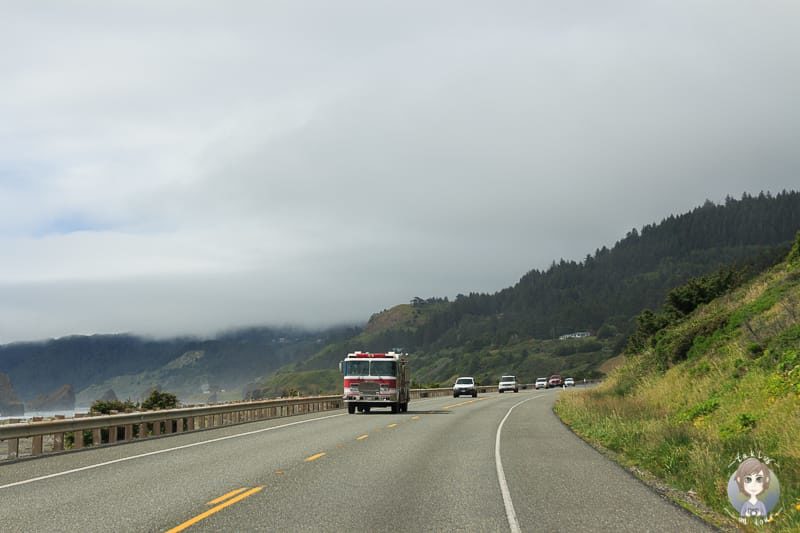 Verkehr auf dem Samuel H. Boardman State Scenic Corridor