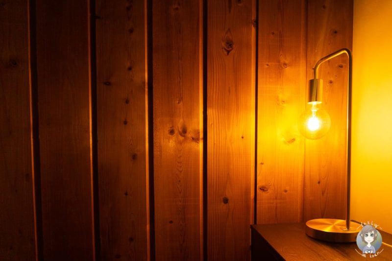 Nachtischlampe im Duin Kebbin auf dem Campingplatz
