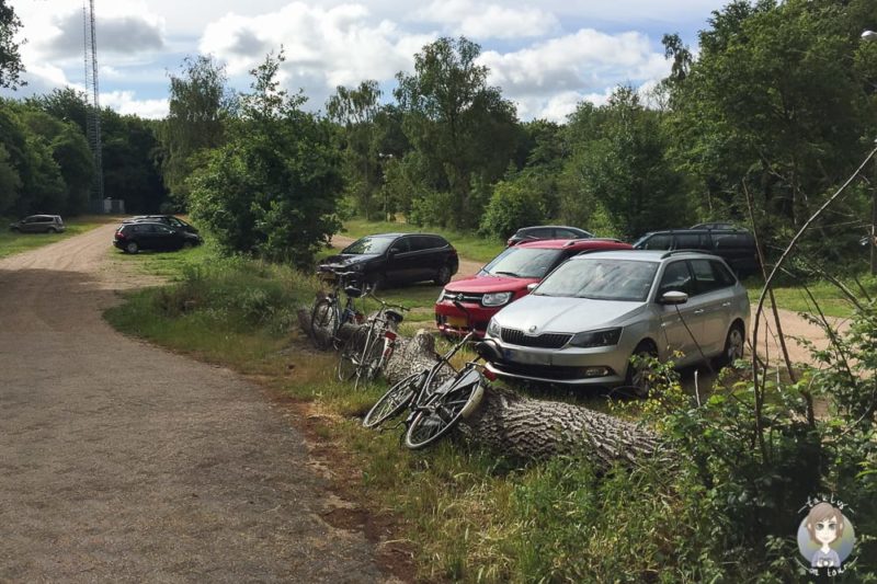 Parkplatz vom Camping Geversduin beim Urlaub in Nordholland