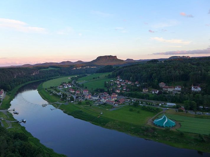 Elbeblick von Lilienstein als Reiseziel in Deutschland