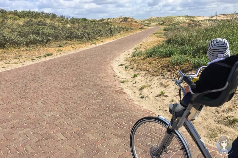 Mit Rad und Kind bei Urlaub in Nordholland