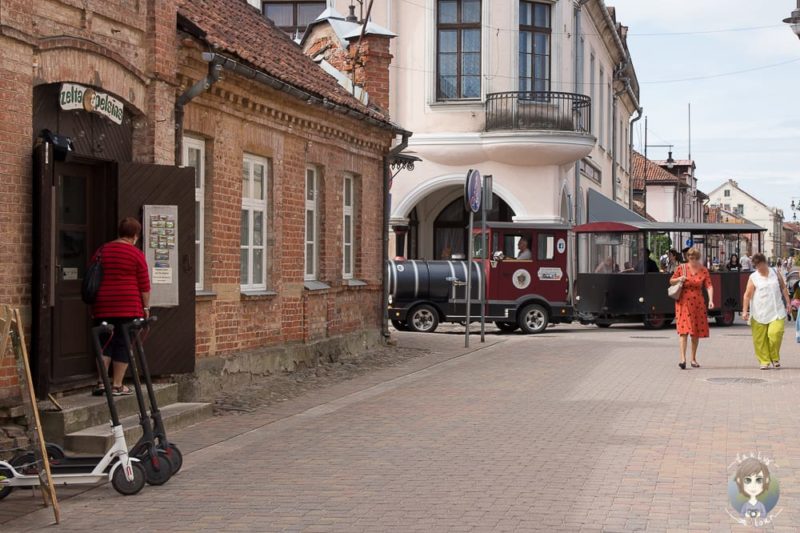 Bimmelbahn in Kuldiga schön für Baltikum mit Kind