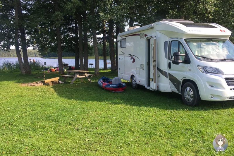 Baltikum mit Kind auf dem Camping Apaļkalns in Lettland