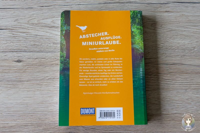 Buchrückseite Eskapaden im Spreewald Niederlausitz Fläming