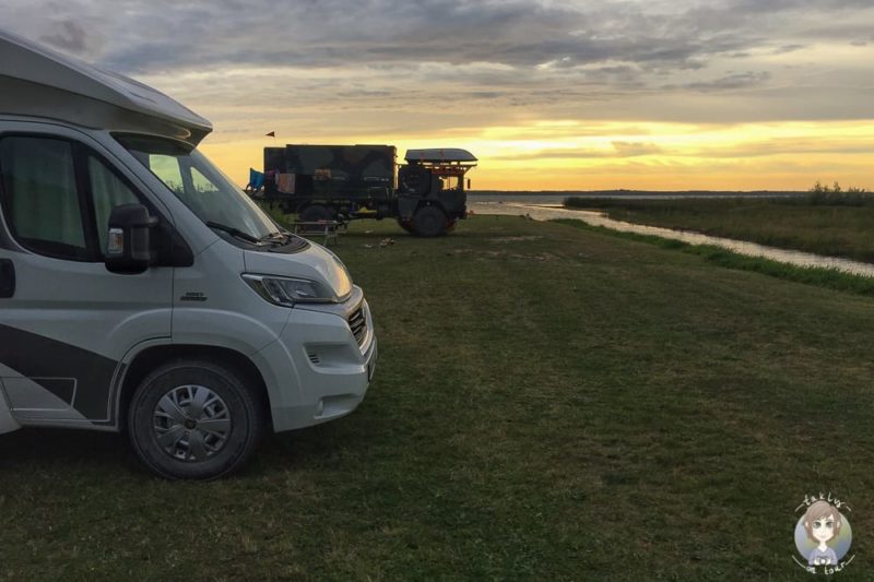 Camping Ezerpriedes im Baltikum mit Kind