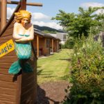 Garten von den Ferienhäusern am AquaMagis