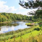 Kanus leihen im Soomaa Watercamp im Baltikum mit Kind