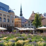 Riga im Baltikum mit Kind