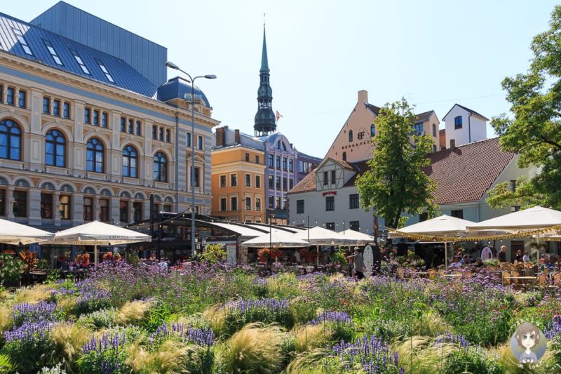 Riga im Baltikum mit Kind