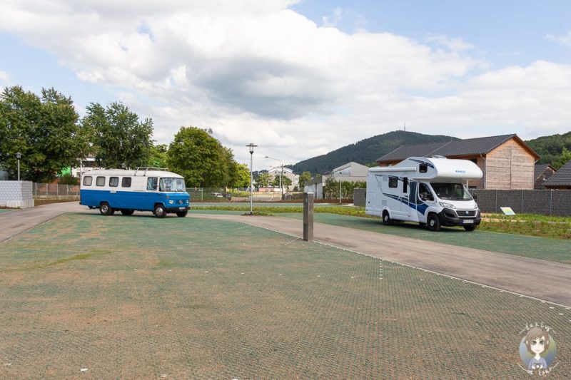 Stromsäulen am AquaMagis Stellplatz in Plettenberg
