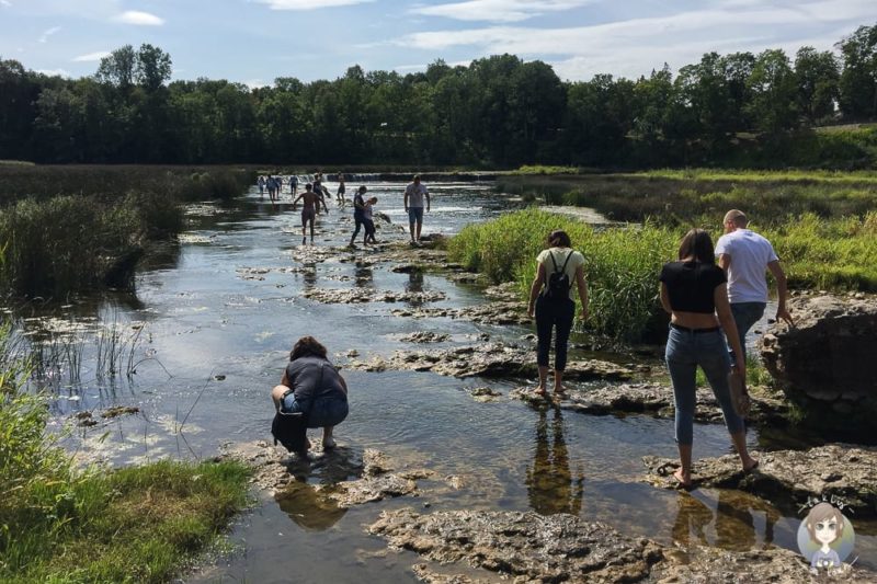 Wasserspass im Baltikum mit Kind in Kuldiga