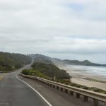 Ausfahrt vom Beverly Beach Campground am Highway