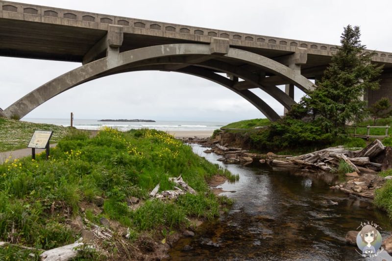Brücke am Beverly Beach in Oregon