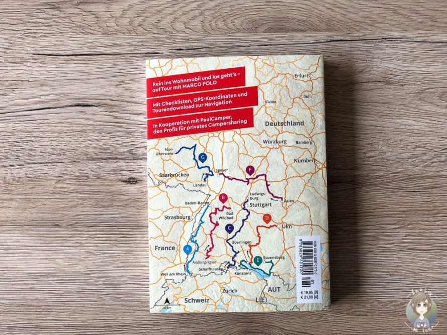 Rückseite vom Camper Guide Marco Polo Baden-Württemberg und Pfalz
