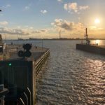 Die Neuer Hafen Schleuse eine der Bremerhaven Sehenswürdigkeiten