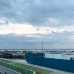 Blick auf die Nordschleuse im Überseehafen einer der Bremerhaven Sehenswürdigkeiten