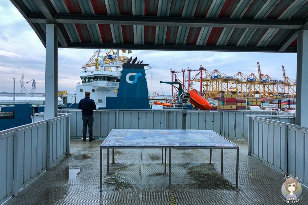 Auf der Container Aussichtsplattform Bremerhavens Sehenswürdigkeiten