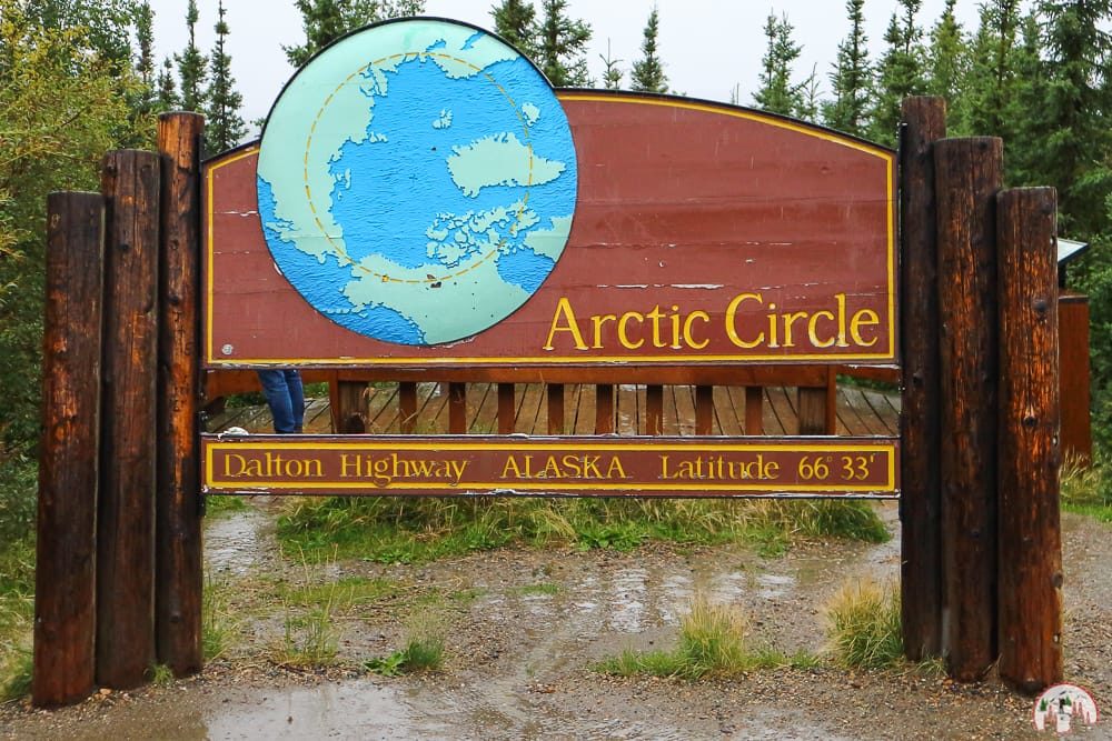 Arctic Circle Schild am Dalton Highway