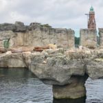 Blick auf das Eisbärengelände im Zoo am Meer Bremerhaven