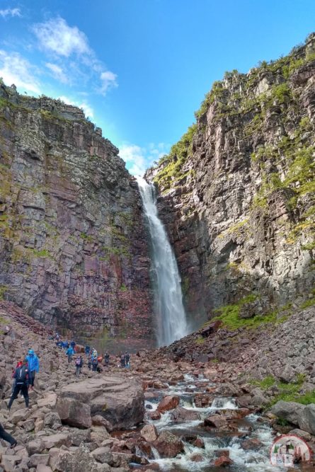 Wasserfall Njupeskaer auf einer Schweden Rundreise