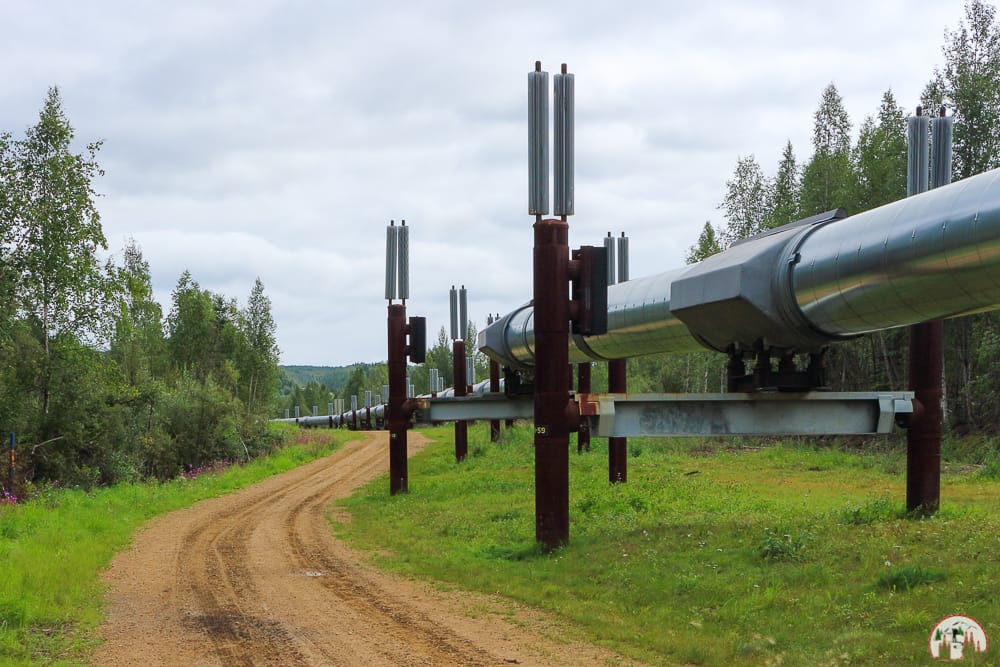 Trans Alaska Pipeline Viewing Point am Dalton Highway