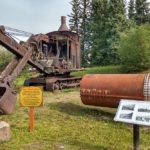 Dampfbetriebener Bagger vom Panamakanal nahe des Dalton Highway