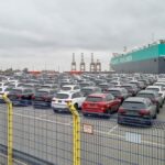 Autos im Hafen von Bremerhaven