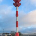 Das Oberfeuer Fischereihafen ein Leuchtturm in Bremerhaven