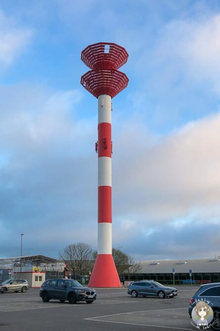 Das Oberfeuer Fischereihafen ein Leuchtturm in Bremerhaven