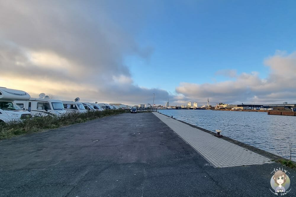 Mit dem Wohnmobil in Bremerhaven am Reisemobil Stellplatz Fischkai