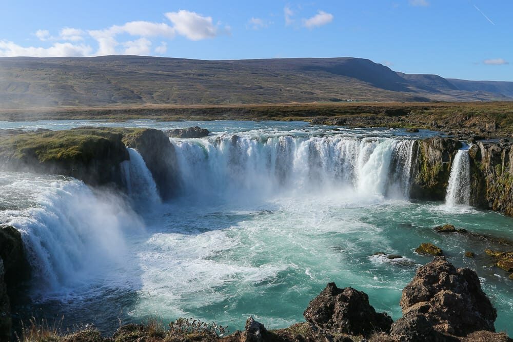 Der Godafoss Wasserfall in Islands Norden