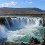Der Godafoss Wasserfall in Islands Norden