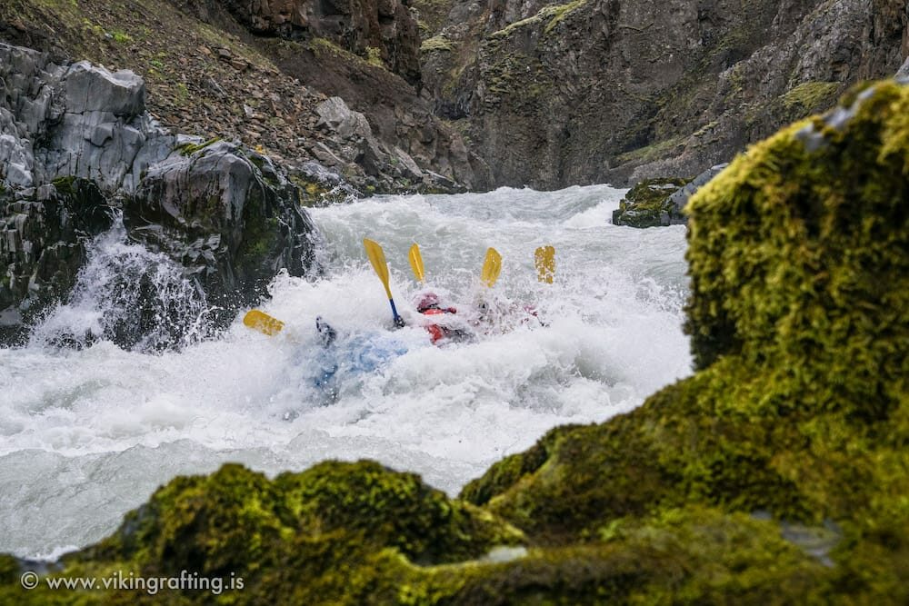 Rafting im Norden Islands