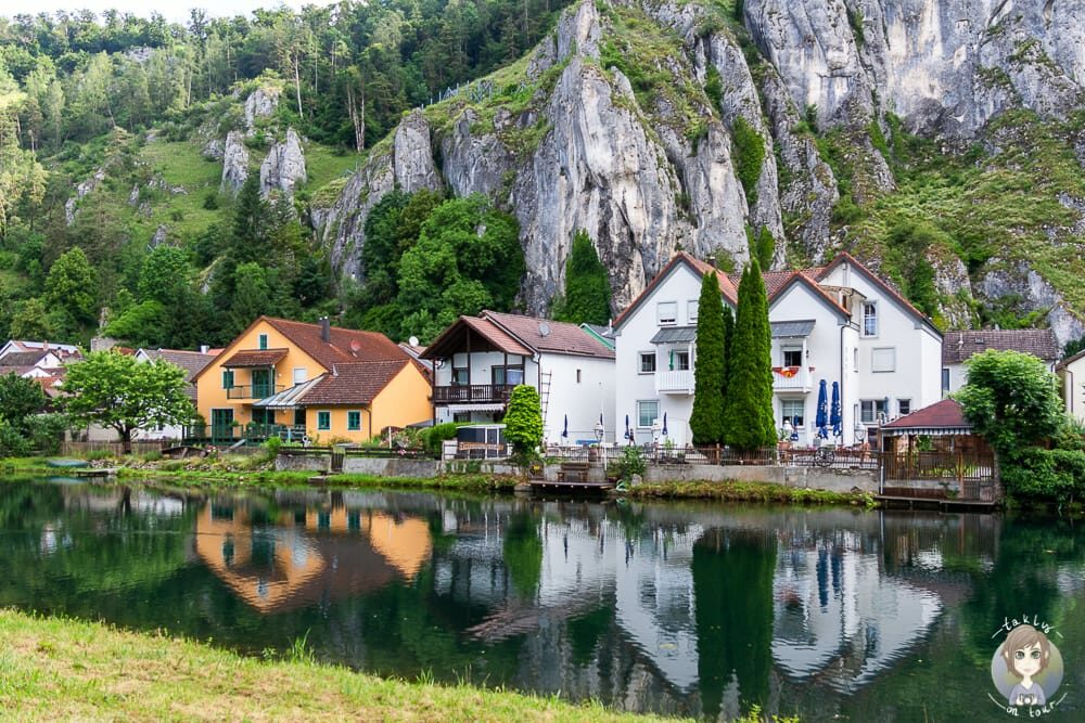 Blick auf die Altmühl in Essing