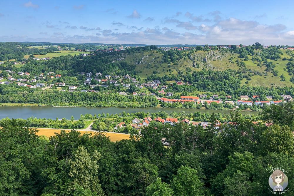 Aussicht auf die Altmühl bzw. Main-Donau-Kanal in Kelheim