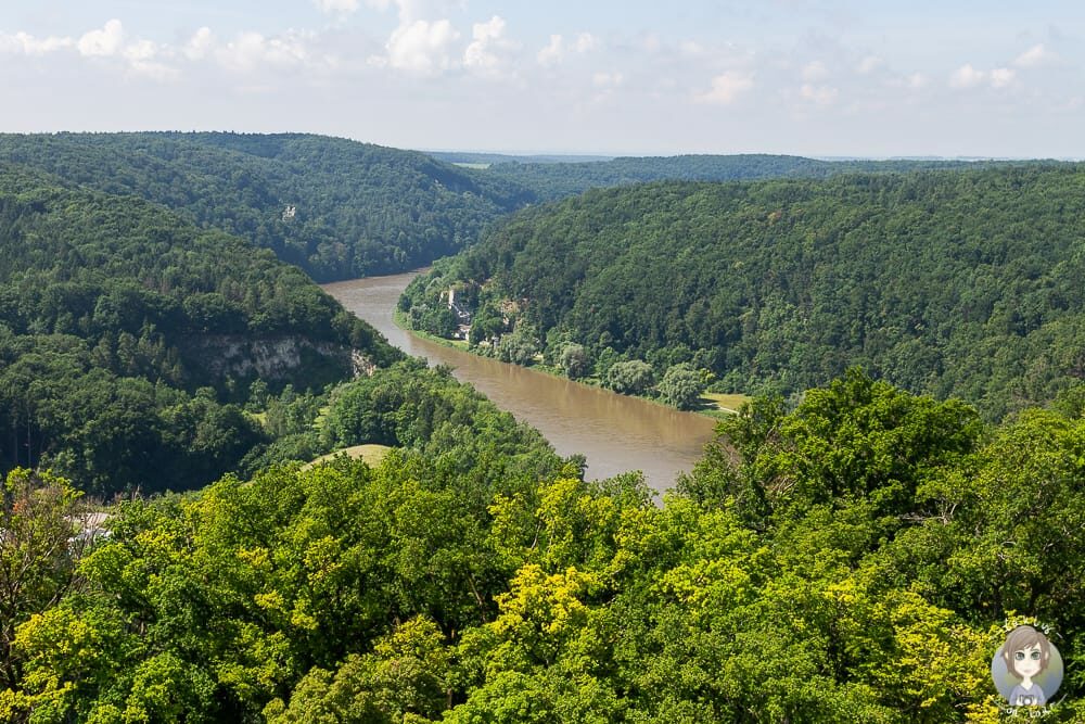 Aussicht auf das Altmühltal und den Donaudurchbruch in Kelheim
