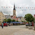 Der Marktplatz von Kelheim