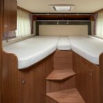 Bett im Wohnmobil oder Wohnwagen