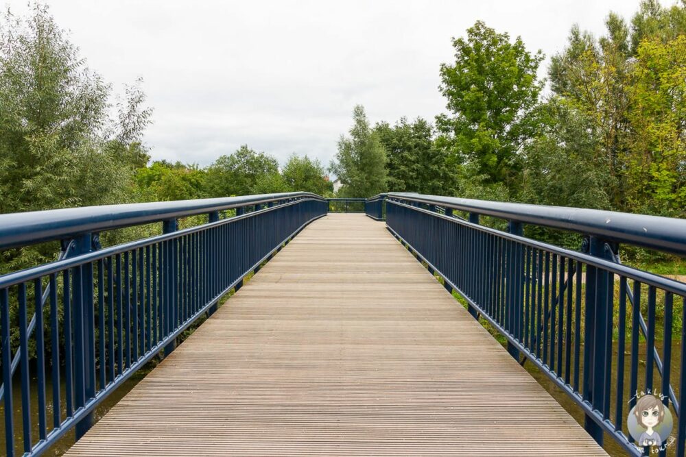 Eine Brücke im Auenpark Paderborn