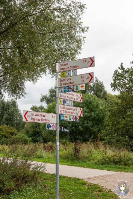 Radwege im Schloss und Auenpark Paderborn