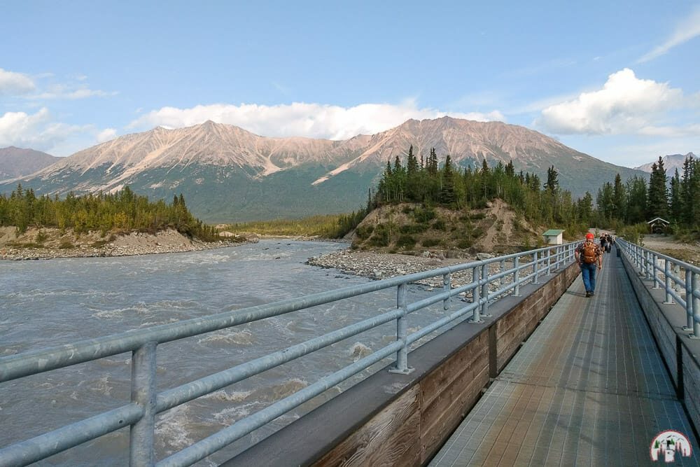 Abstecher zur McCarthy Footbridge auf Anreise nach Valdez