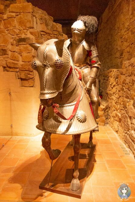 Ein Ritter im Renaissance-Museum Schloss Brake