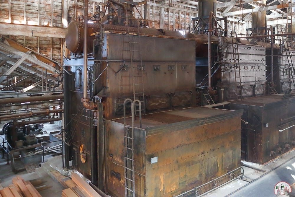 Blick in das Kennecott Bergwerk nahe Valdez